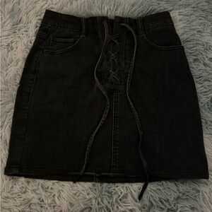 Garage jean skirt BLACK. Size XS.